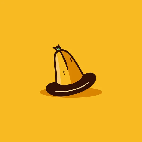Banana Witch Logo Vector Illustratie — Stockvector