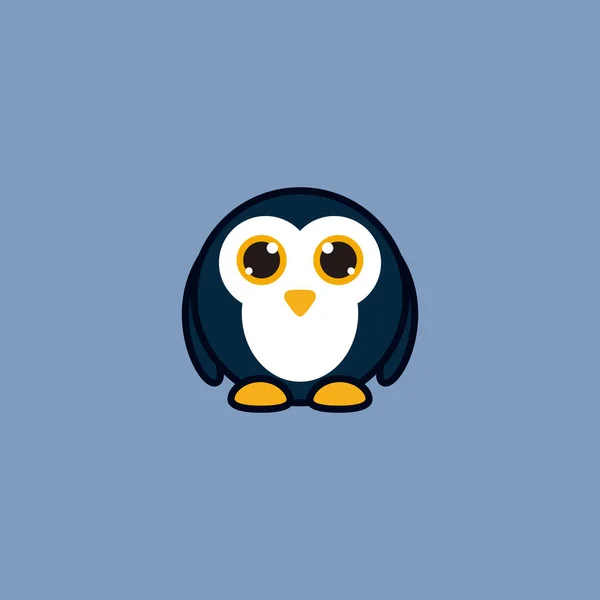 Χαριτωμένο Penguin Εικόνα Διάνυσμα Λογότυπο — Διανυσματικό Αρχείο