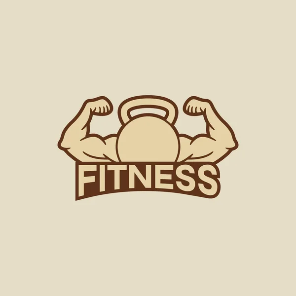 Fitness Gym Logo Design Template — Stock Vector