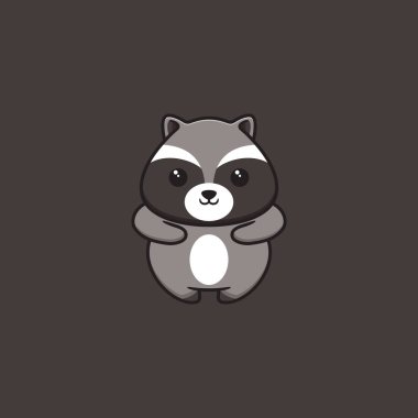 Şirin Rakun Maskot Logosu Tasarımı