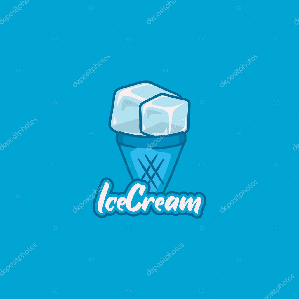 Ice Cream Mascot Logo Design