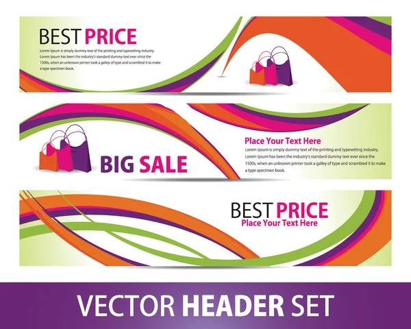 Vector banner set — Stockvector