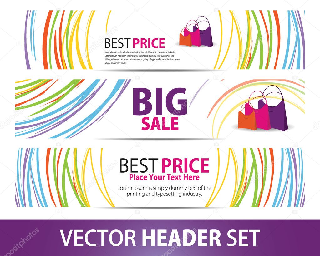 Vector Banner set