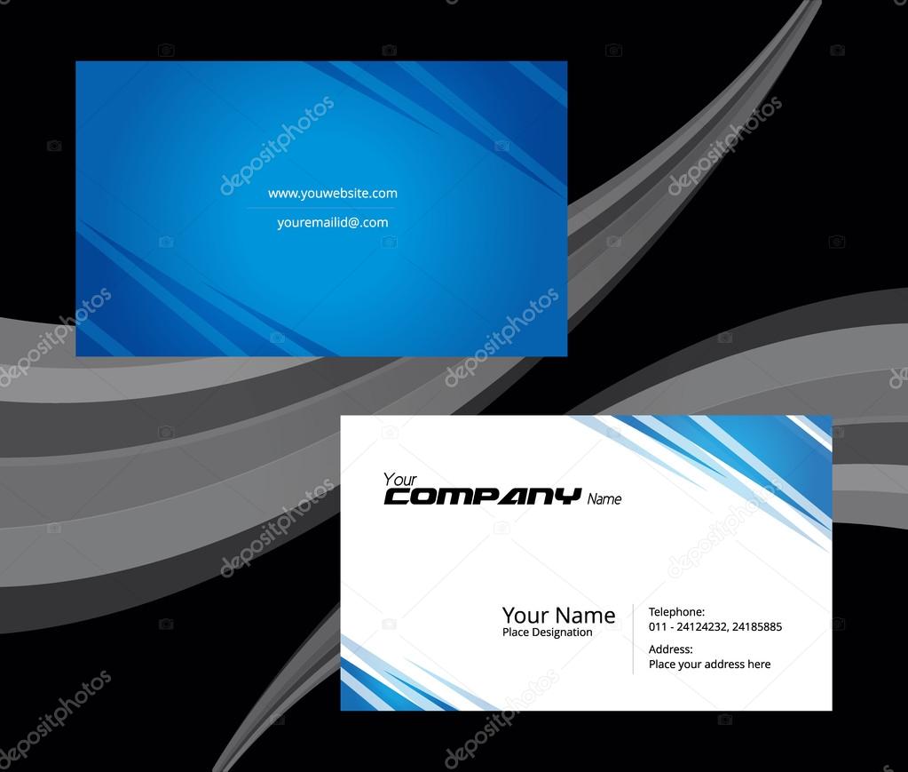 Beautiful Abstract Business Card Design, Cover page design, eps 10