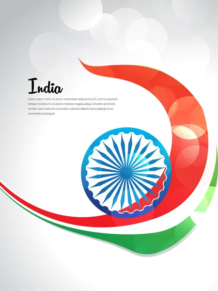 Día de la independencia de la India con conjunto tricolor de diseño de volante o encabezado, EPS 10. 15 agosto, grunge, bandera — Vector de stock