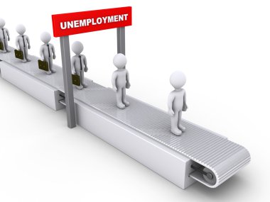 Inevitable unemployment clipart