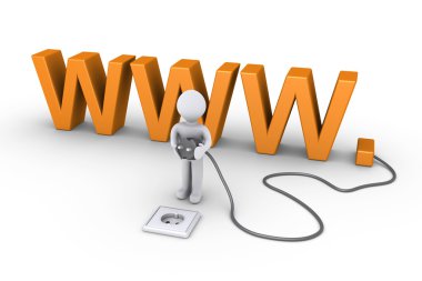 kişi Web takmak hazır