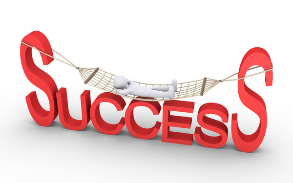 Человек, отдыхающий на гамаке
