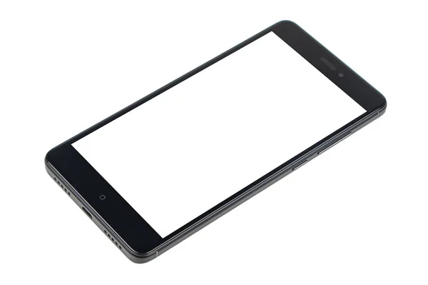 Smartphone Écran Tactile Moderne Isolé Sur Fond Blanc — Photo