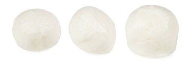 Beyaz arka plan üzerinde izole mozzarella