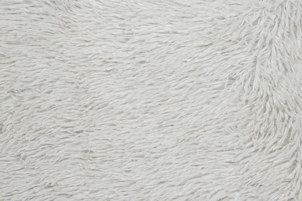 Синтетический Мех Белая Текстура Фона — стоковое фото