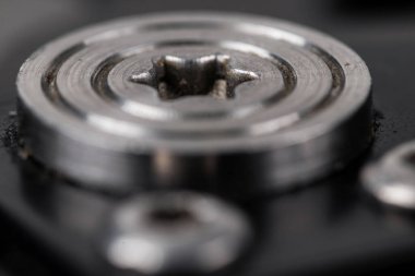 Torx yakın plan, endüstriyel arka plan.