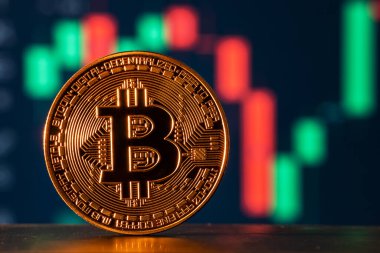 Kripto para birimi. Düşen bitcoin fiyatı. Çizelgeye göre bitcoin fiyatlarında ciddi bir düşüş var. Sanal varlıklara yapılan yatırımlar. Grafikleri ve bitcoin parası olan yatırım platformu.