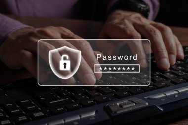 Adam şifreyi girerek imzaladı. Koruma Konsepti