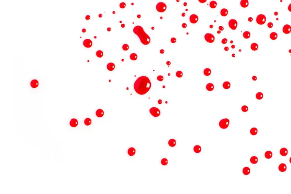 Blood Splashed Isolated White Background Close — 图库照片