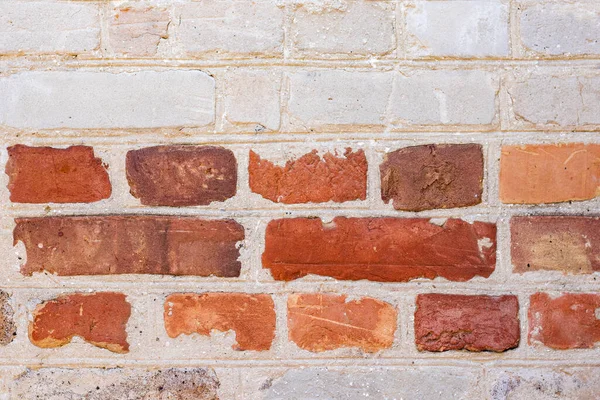 Brick wall with red brick, red brick background