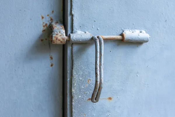 Old Lock Metall Door Close — 图库照片