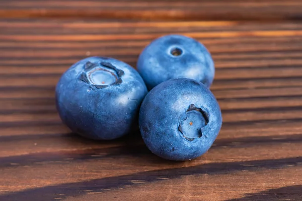Blueberry Blueberries Set Wooden Background Bilberry — Foto de Stock