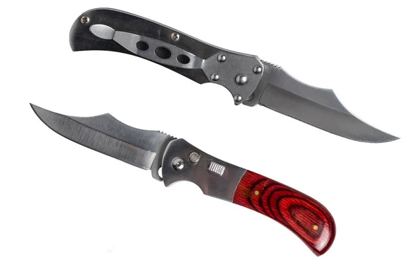 Tactical Combat Knife Hunting Survival Sawback Isolated White Background — 스톡 사진