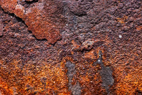 Grunge Rusted Metal Texture Rusty Corrosion Oxidized Background Worn Metallic — Foto de Stock