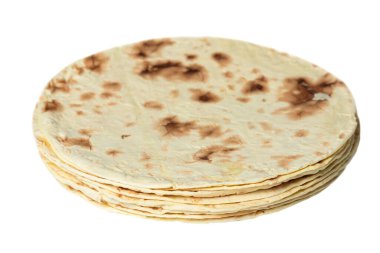 Beyaz arka planda izole edilmiş taco lahanası..