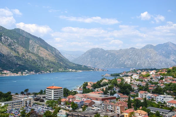 View of kotor old town from Lovcen mountain in Kotor, Montenegro — Stock Photo, Image