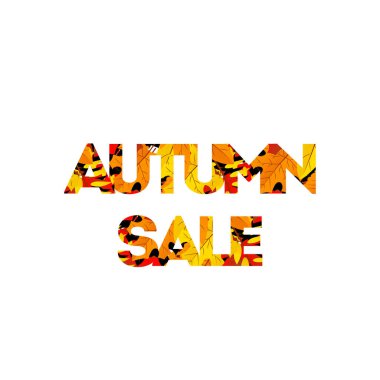 Sonbahar indirimi afişi. Davetiye, indirim teklifi ya da broşür için arka plan. Gerçekçi ayrıntılı vektör şablonu.