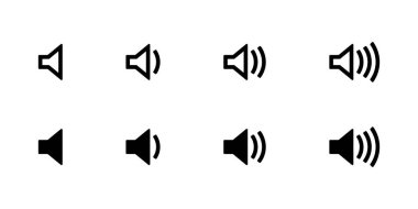 Hoparlör megafon simgesi vektörü beyaz arkaplanda izole edildi.