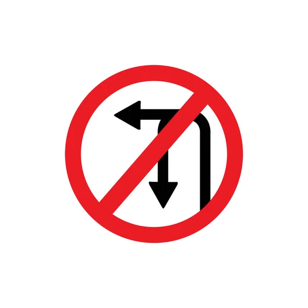 Forbidden Road Sign Stop Road Sign Hand Gesture Vector Red — Stock Vector