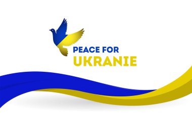 Ukrayna 'ya bayrak ve güvercin ile barış