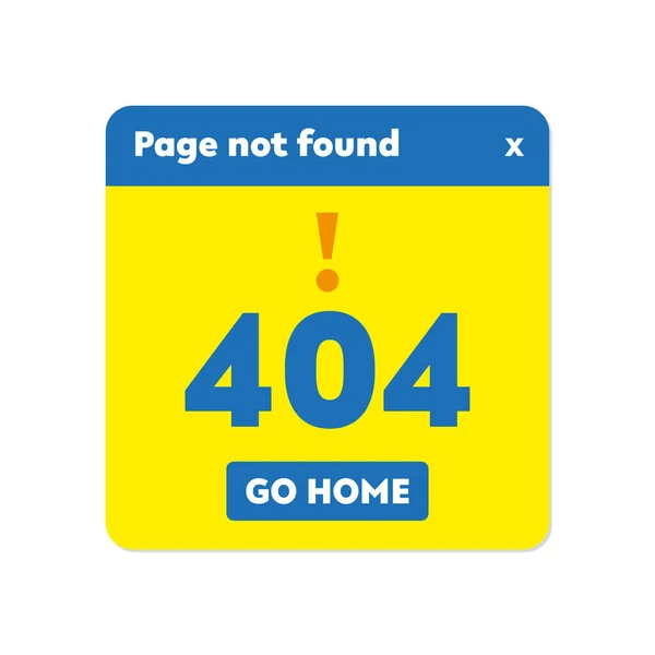 404 Error Web Page Template Website Oops Page Found Modern - Stok Vektor