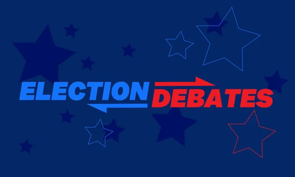 Концепция Предвыборных Дебатов Политическая Кампания — стоковый вектор