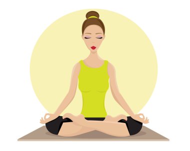 Yoga yapan kadın