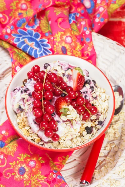 Oatmeal Breakfast — Stock Photo, Image