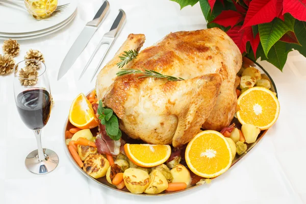 Holiday roasted turkey — Stock Photo, Image