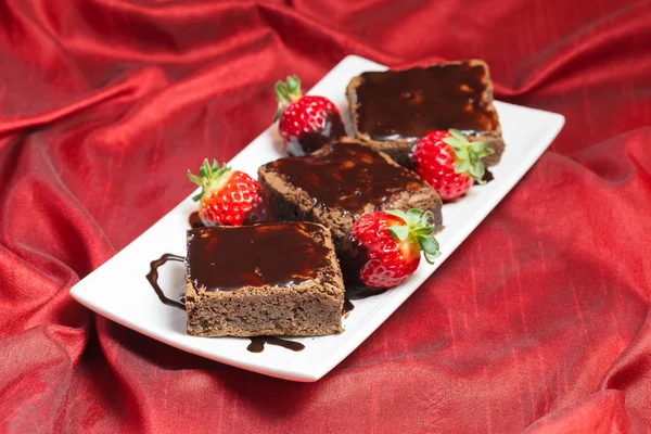 Choklad brownies — Stockfoto