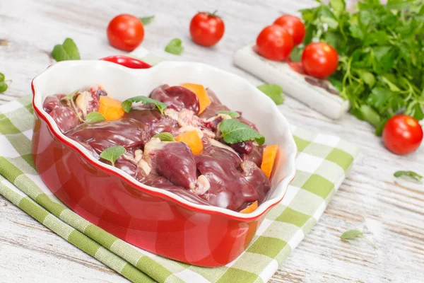 Raw liver — Stock Photo, Image