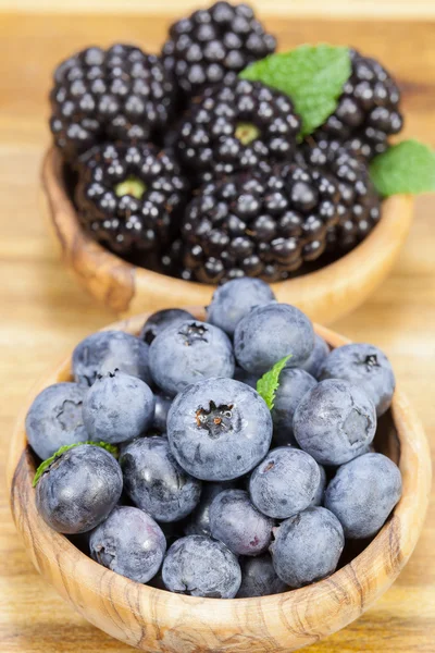 蓝莓和黑莓的香味 — 图库照片