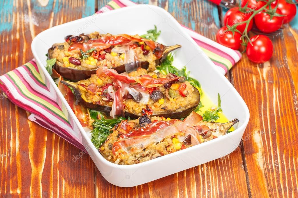 Stuffed eggplants