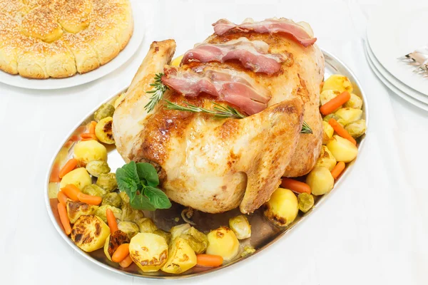 Juicy Roast Turkey — Stock Photo, Image