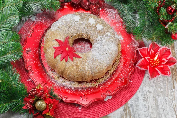 Christmas cake — Stock Photo, Image