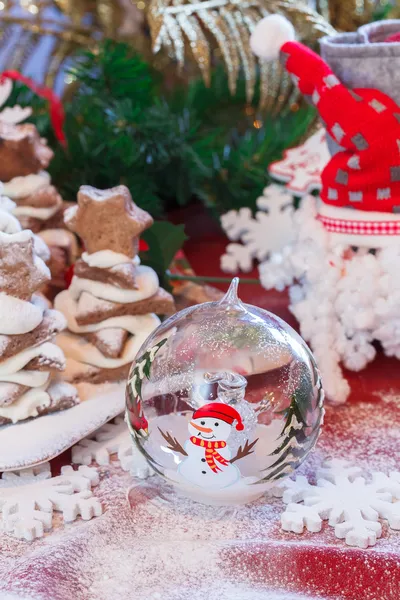 Bola de cristal de Navidad  . — Foto de Stock