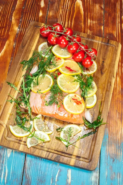 Salmone crudo — Foto Stock