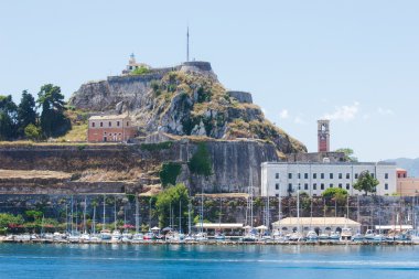 Korfu, Yunanistan, 1 Temmuz 2014, corfu town
