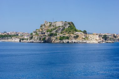 Eski kasaba corfu Yunanistan