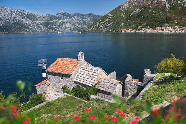 Schöne Aussicht Auf Die Bucht Von Boka Kotorska Und Die — Stockfoto