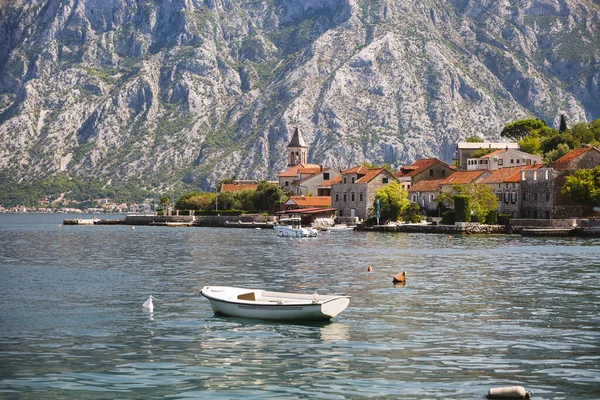 Schöne Aussicht Auf Ein Kleines Dorf Meer Donji Stoliv Einem — Stockfoto