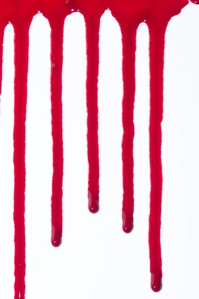 Pintura ou gotejamento de sangue a escorrer — Fotografia de Stock