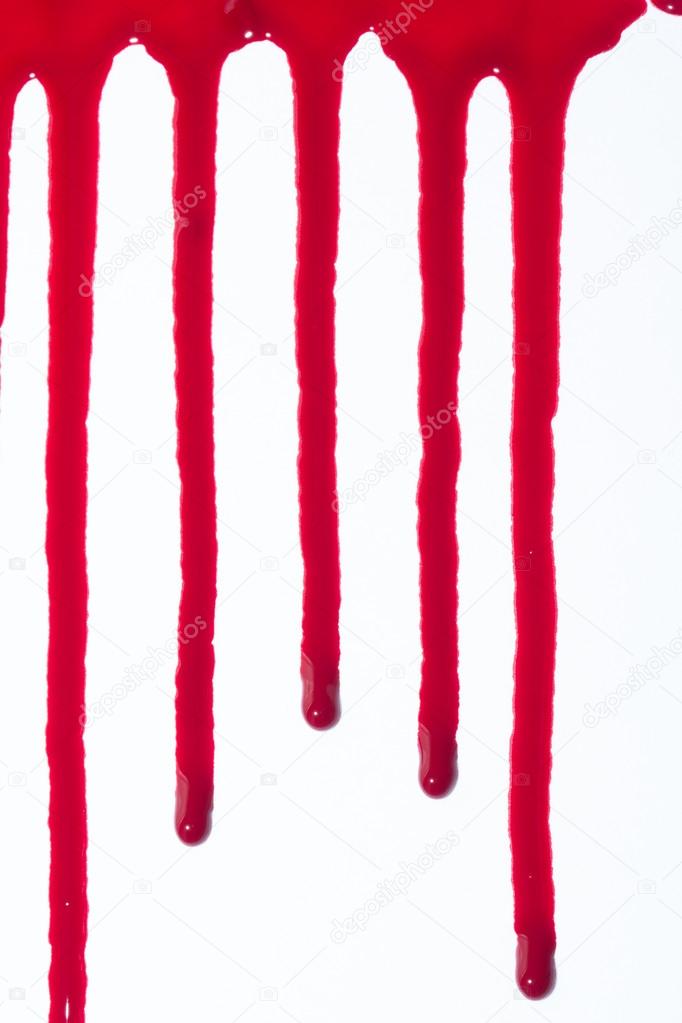 pingos de tinta ou sangue escorrendo — Fotografias de Stock © jamenp