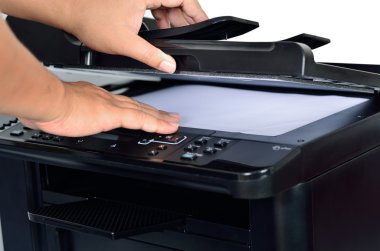multifunction printer with scanning clipart
